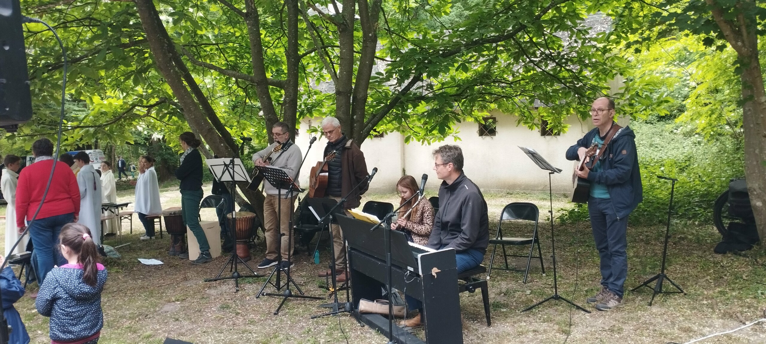 Le groupe des musiciens