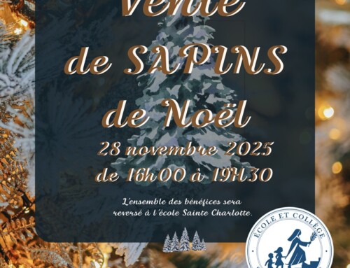 Vente de Sapin de Noël – Ecole Sainte Charlotte